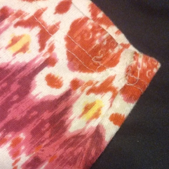 Colorful Patterned Long Sleeve Top With Sequins - Picture 9 of 9